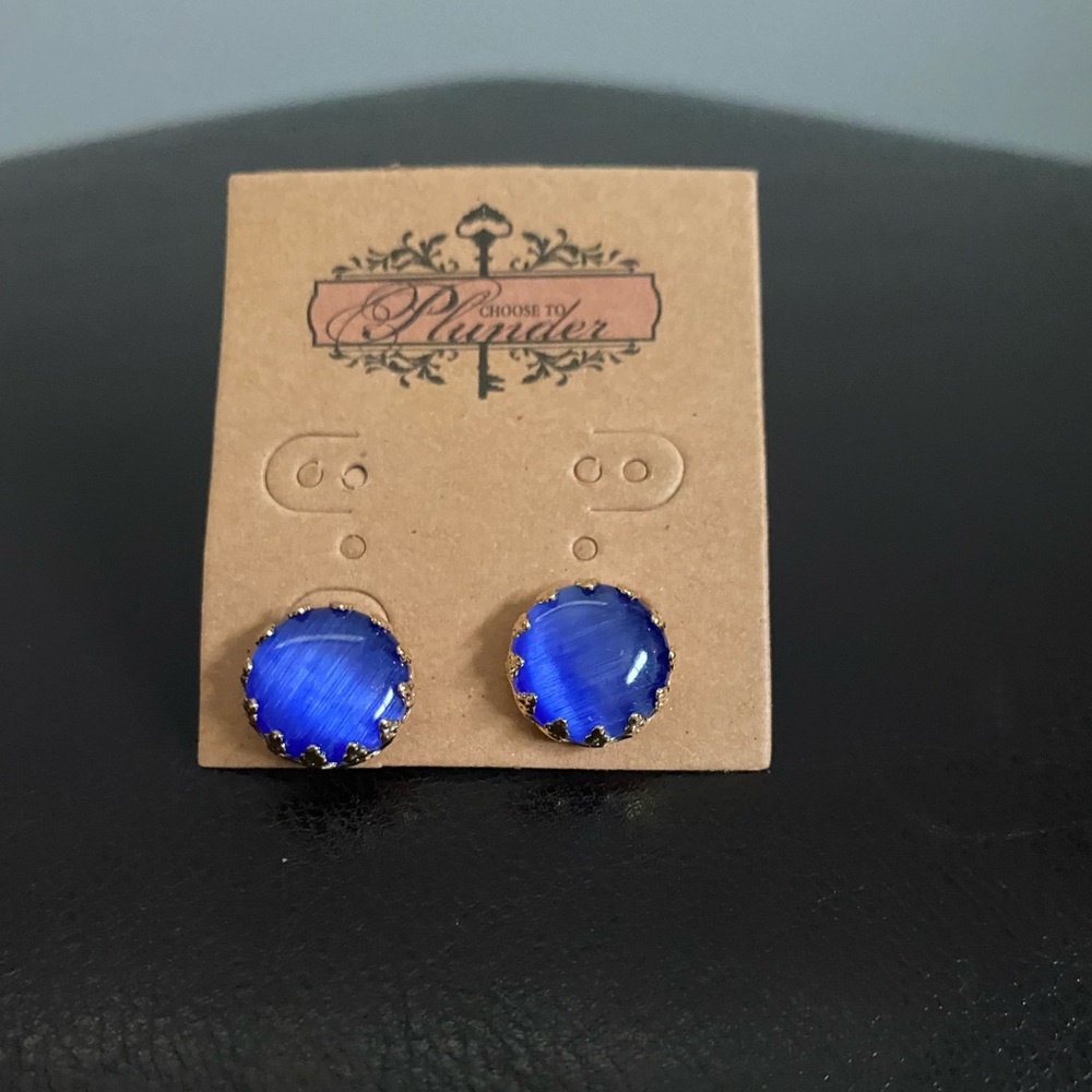 Plunder Earrings - Royal Blue - NWT